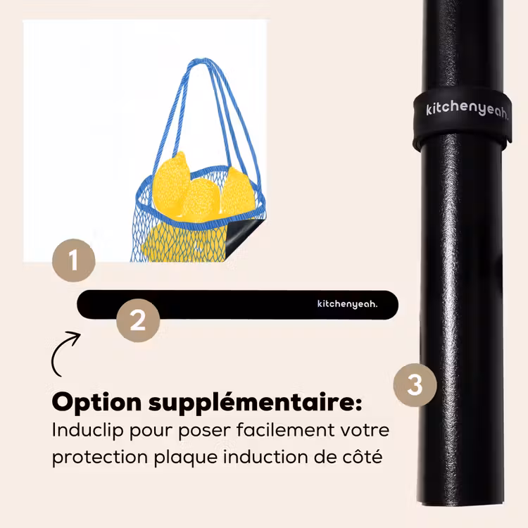 Protection plaque induction - Sac - Bleu - Citrons - Illustration — 8