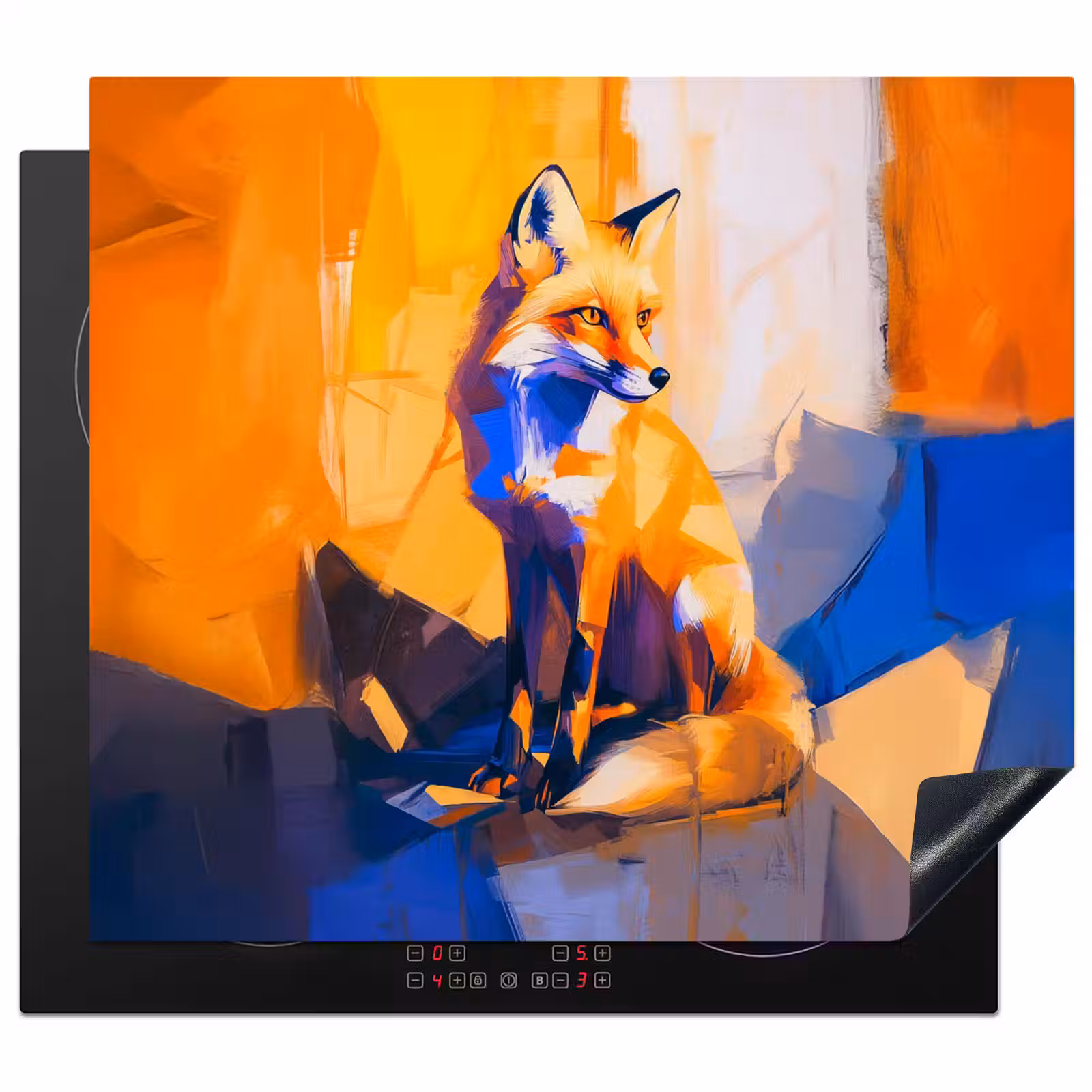 Protection plaque induction - Renard - Orange - Formes - Abstrait — 1