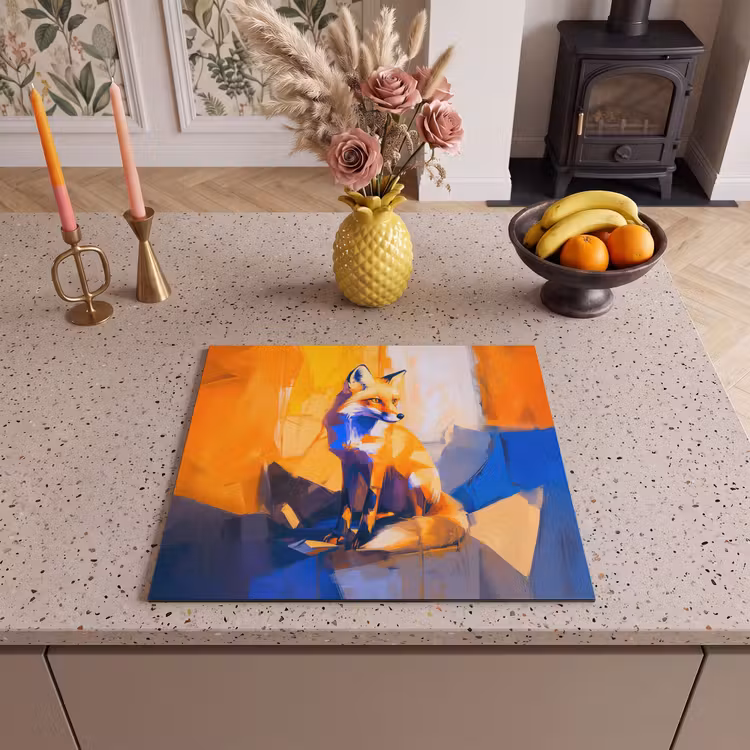 Protection plaque induction - Renard - Orange - Formes - Abstrait — 3