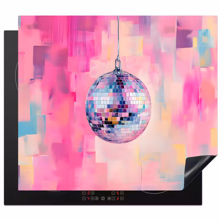 Protection plaque induction - Discoball - Rose - Peinture — 1