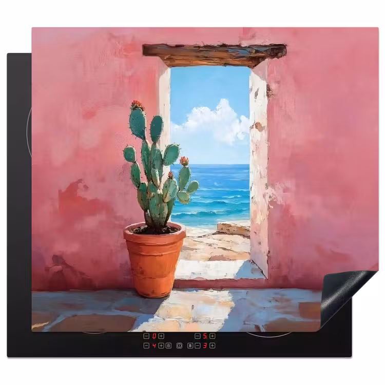 Protection plaque induction - Mer - Rose - Cactus — 1