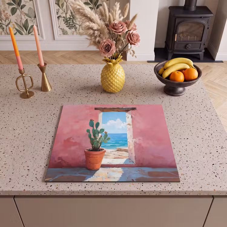 Protection plaque induction - Mer - Rose - Cactus — 3