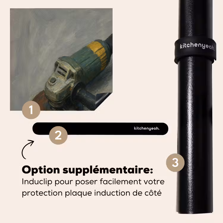 Protection plaque induction - Meuleuse d'angle - Peinture - Outils — 8
