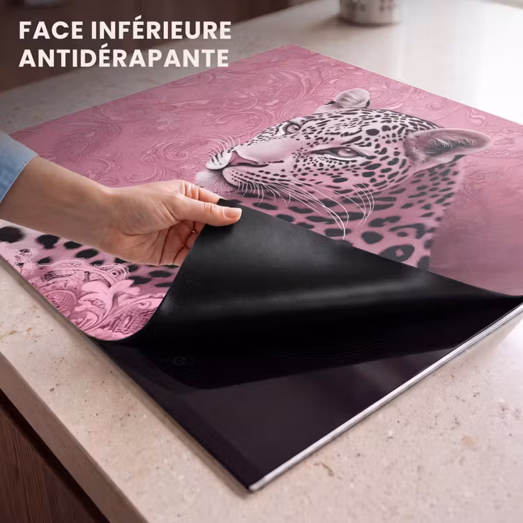 Protection plaque induction - Panthère - Deluxe - Rose — 7