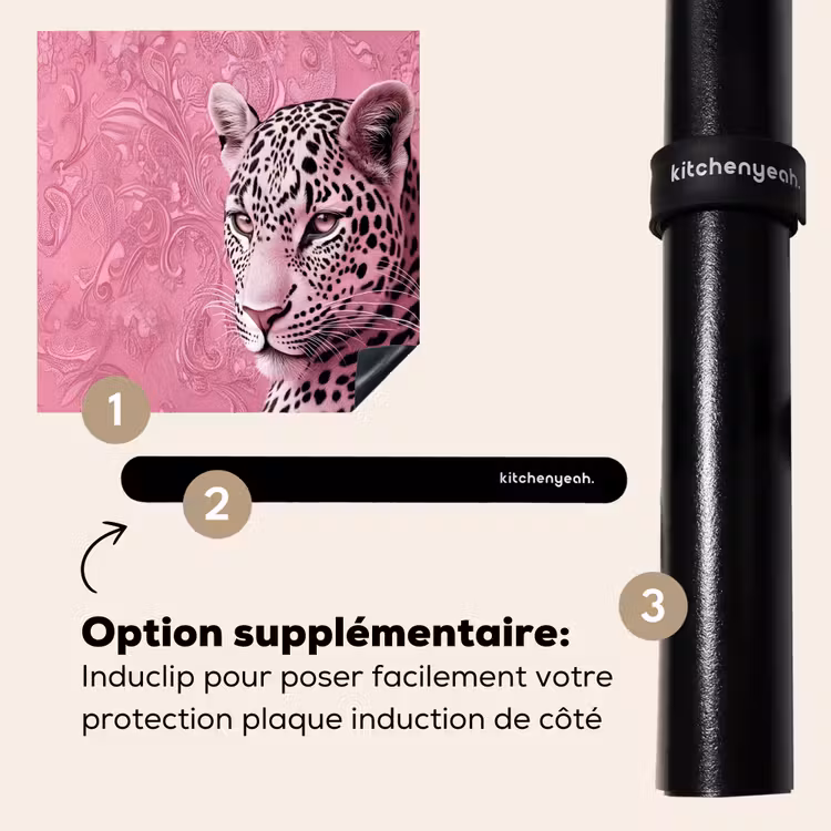 Protection plaque induction - Panthère - Deluxe - Rose — 8