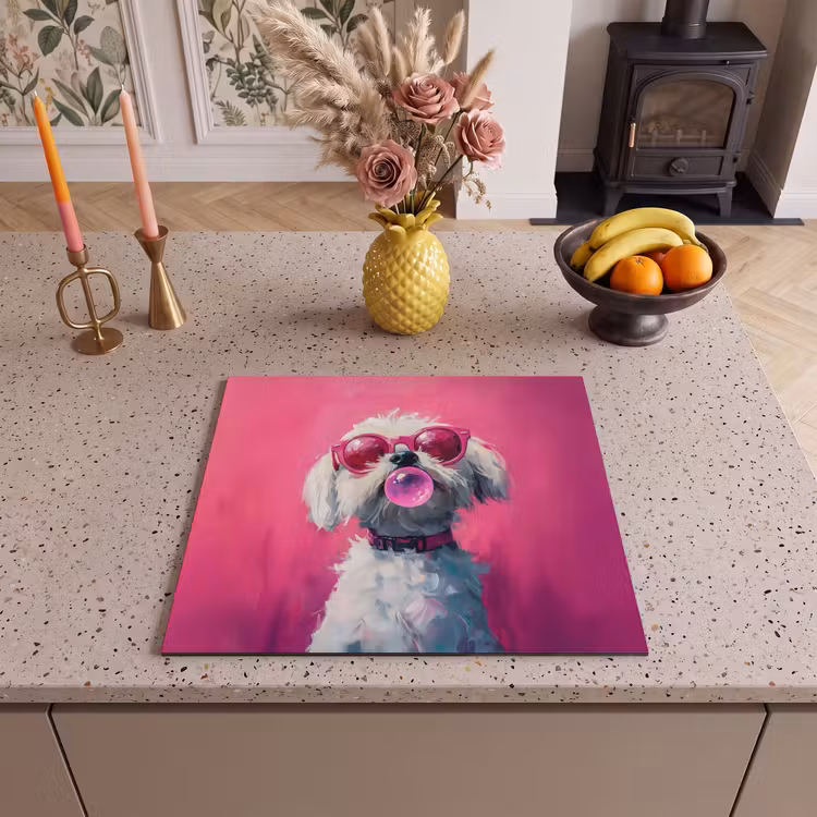 Protection plaque induction - Rose - Chien - Bulle — 3