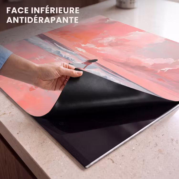 Protection plaque induction - Rose - Surf - Mer — 7