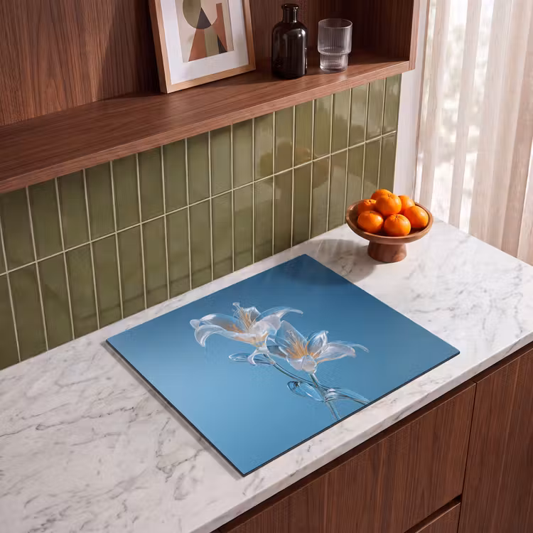 Protection plaque induction - Lys - Bleu - Verres — 4