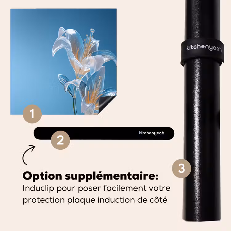 Protection plaque induction - Lys - Bleu - Verres — 8