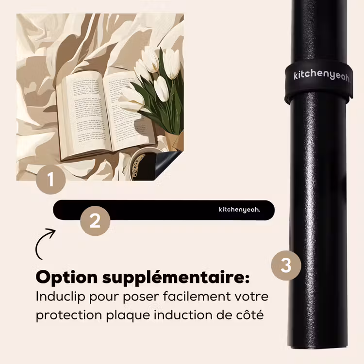 Protection plaque induction - Livre - Illustration - Tulipes - Café — 8