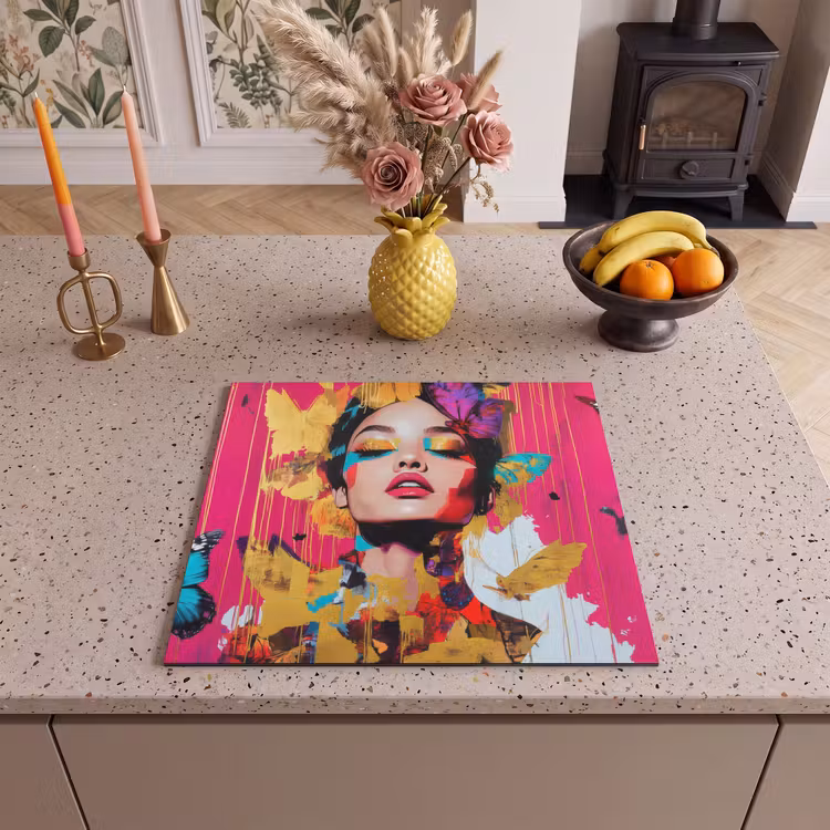 Protection plaque induction - Femme - abstrait - coloré — 3