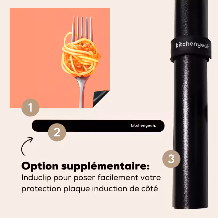 Protection plaque induction - Fourchette - Spaghetti - Artistique - Rose — 8