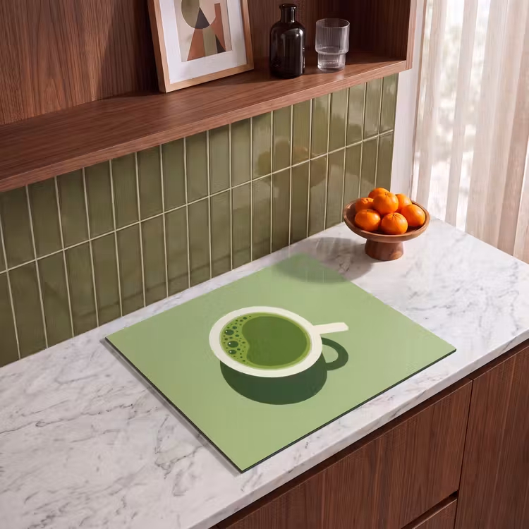 Protection plaque induction - Minimalist - Cups - Matcha -Green — 4