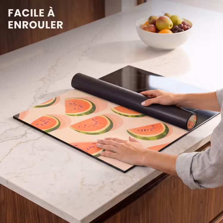 Protection plaque induction - Pastèque - Tranches - Graines - Rouge — 6