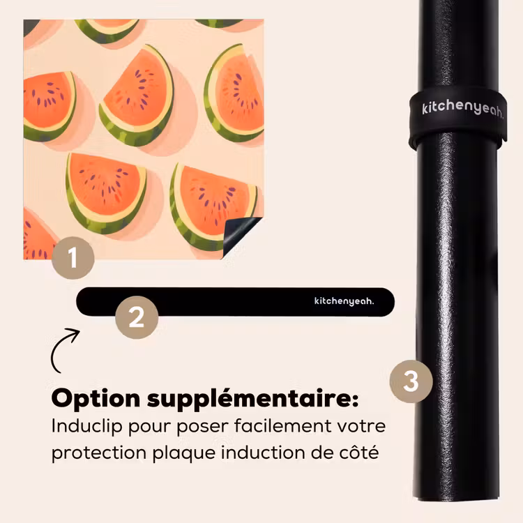 Protection plaque induction - Pastèque - Tranches - Graines - Rouge — 8