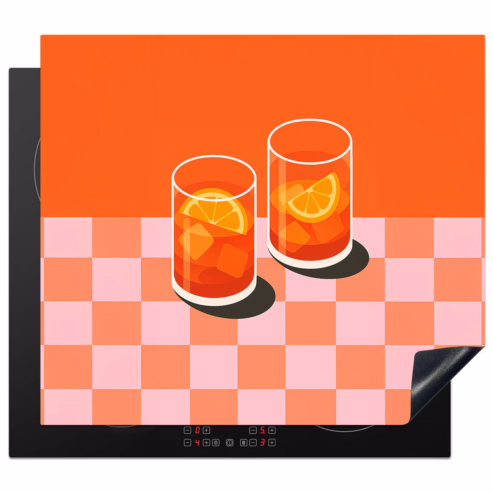 Protection plaque induction - Orange - Lunettes - Orange — 1