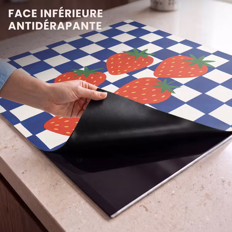 Protection plaque induction - Bloqué - Bleu - Fraise — 7
