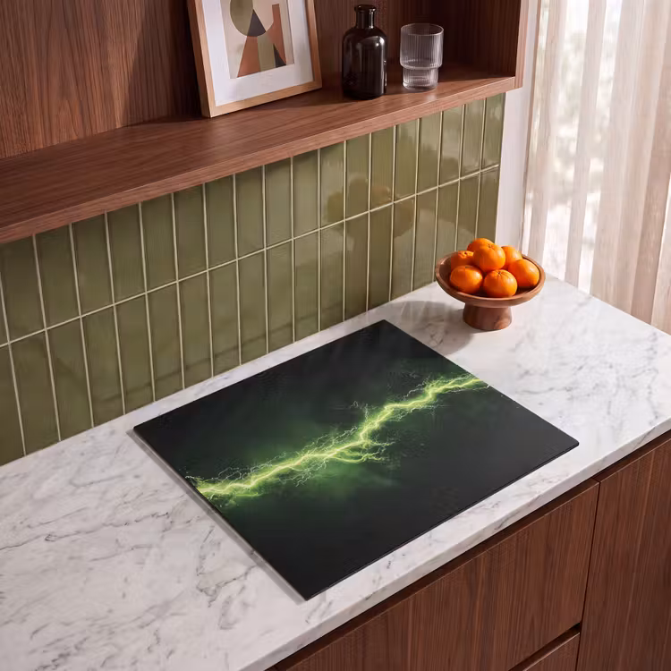 Protection plaque induction - Jeu - Électricité - Ligne - Étincelles - Vert — 4