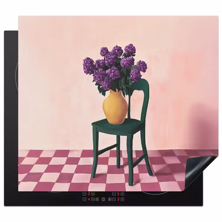 Protection plaque induction - Chaise - Vase - Fleurs - Bloqué — 1