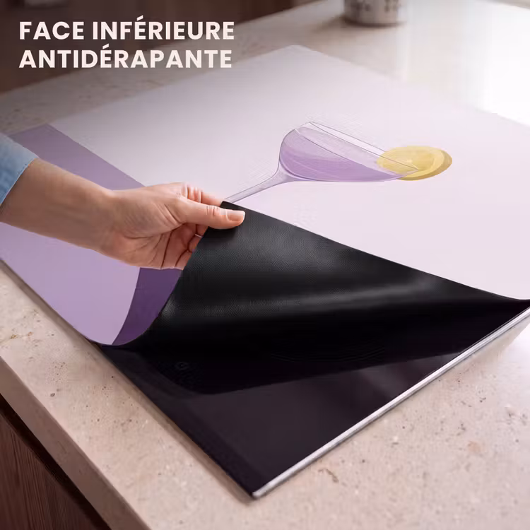 Protection plaque induction - Cocktail - Violet - Minimaliste - Citron — 7
