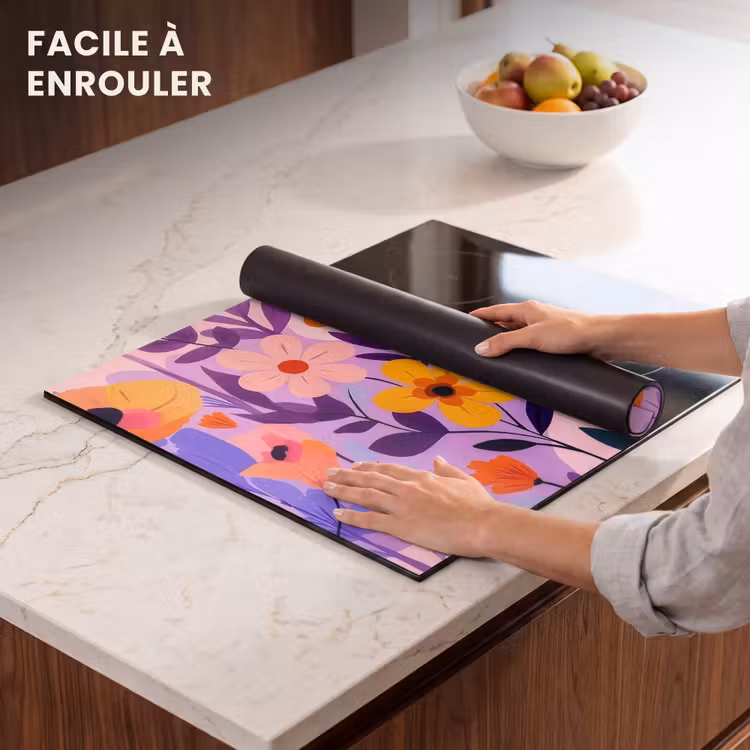 Protection plaque induction - Fleurs - colorées - Feuilles — 6