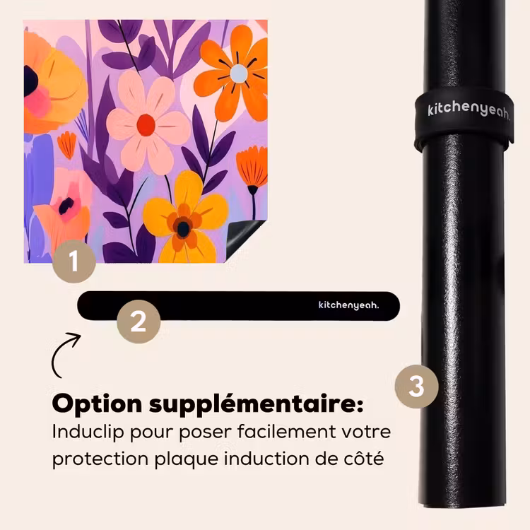 Protection plaque induction - Fleurs - colorées - Feuilles — 8