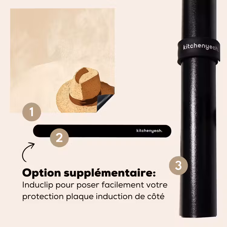 Protection plaque induction - Chapeau - Minimaliste - Teinte - Beige — 8
