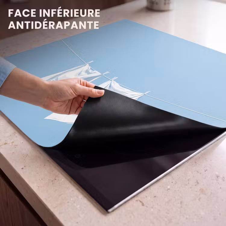 Protection plaque induction - Draps - Corde à linge - Bleu - Minimaliste — 7