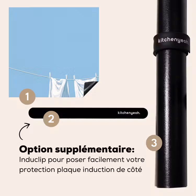 Protection plaque induction - Draps - Corde à linge - Bleu - Minimaliste — 8