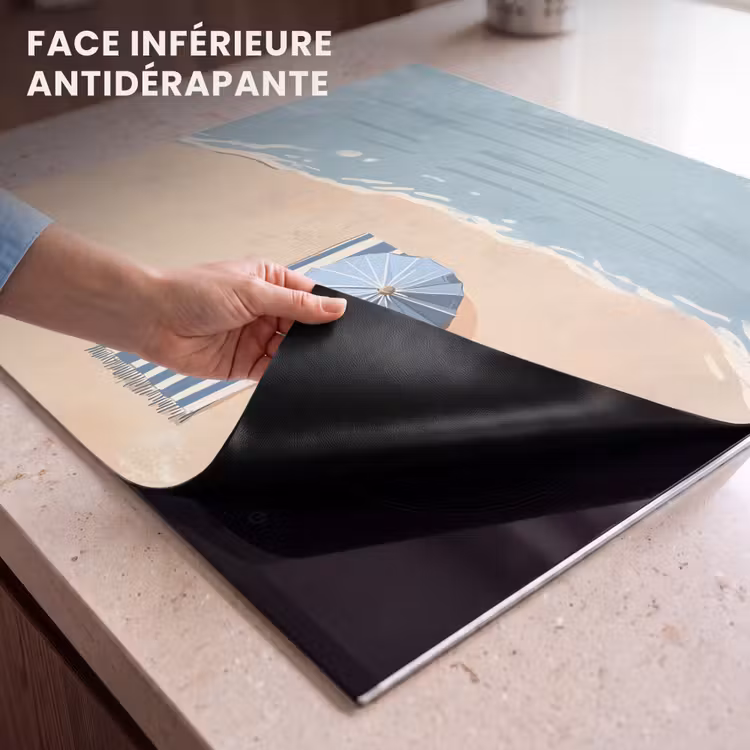 Protection plaque induction - Serviette de plage - Rayures - Parasol - Plage — 7