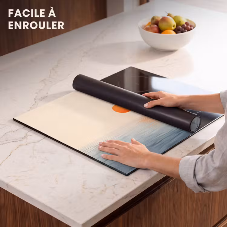 Protection plaque induction - Soleil - Orange - Mer — 6