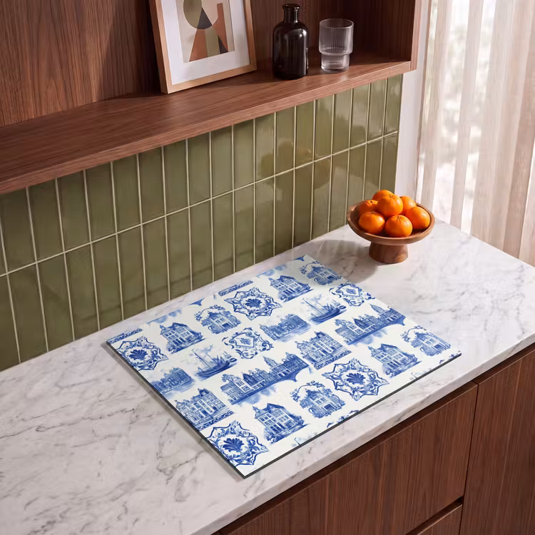 Protection plaque induction - Maisons - Navires - Bleu — 4