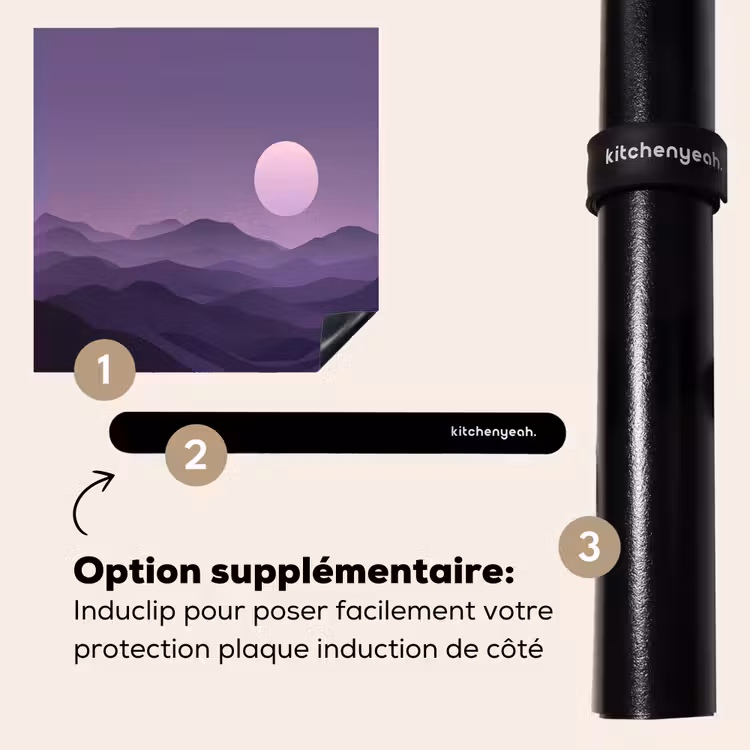 Protection plaque induction - Collines - Pourpre - Brouillard - Soleil — 8