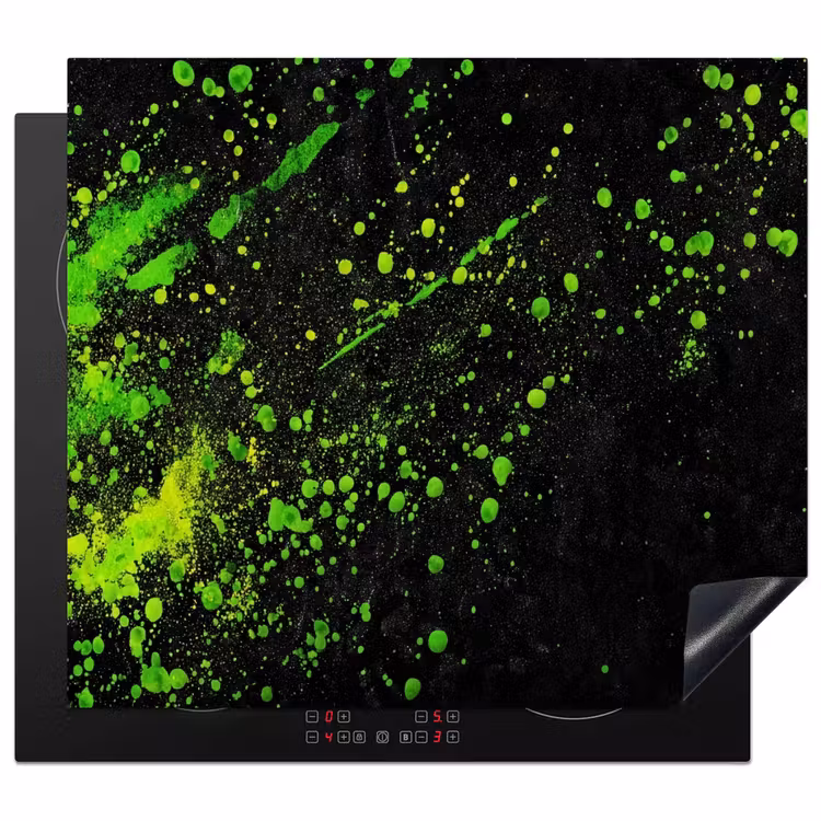 Protection plaque induction - Jeu - Splash - Vert - Chaotique - Vert — 1