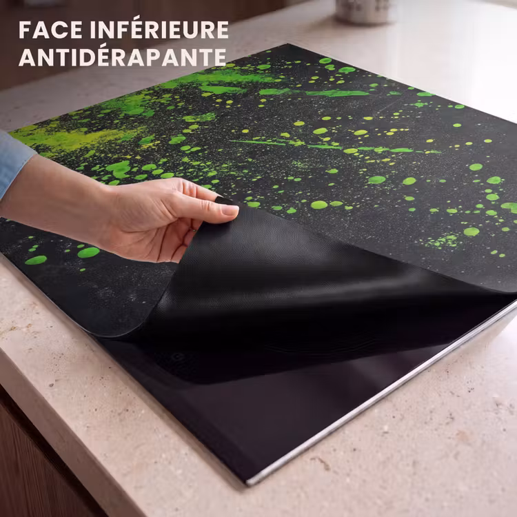 Protection plaque induction - Jeu - Splash - Vert - Chaotique - Vert — 7