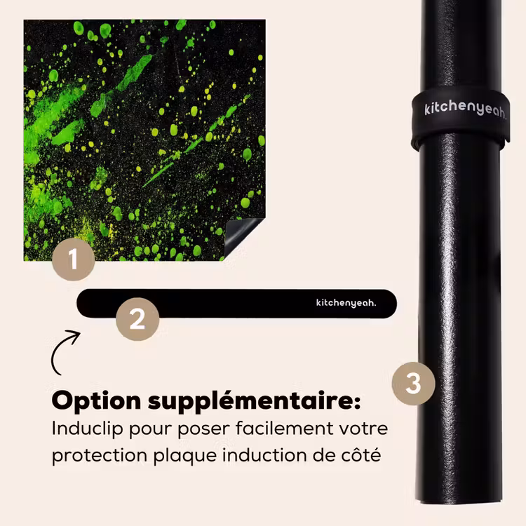 Protection plaque induction - Jeu - Splash - Vert - Chaotique - Vert — 8