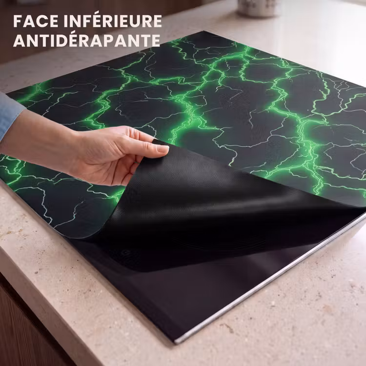 Protection plaque induction - Jeux - Éclair - Vert - Énergie — 7