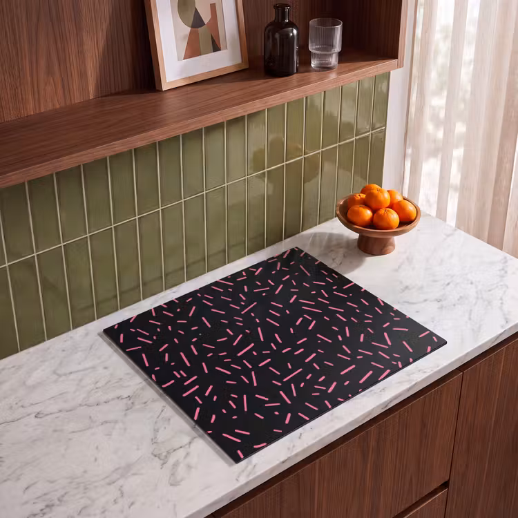 Protection plaque induction - Jeux - Rayures - Rose - Abstrait — 4