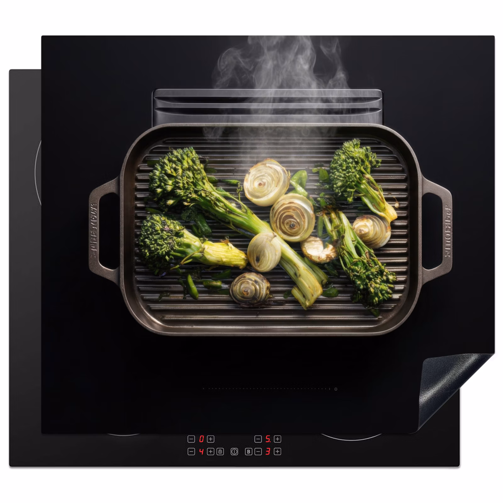 Protection plaque induction - Cuisson - Poêle à griller - Légumes — 1