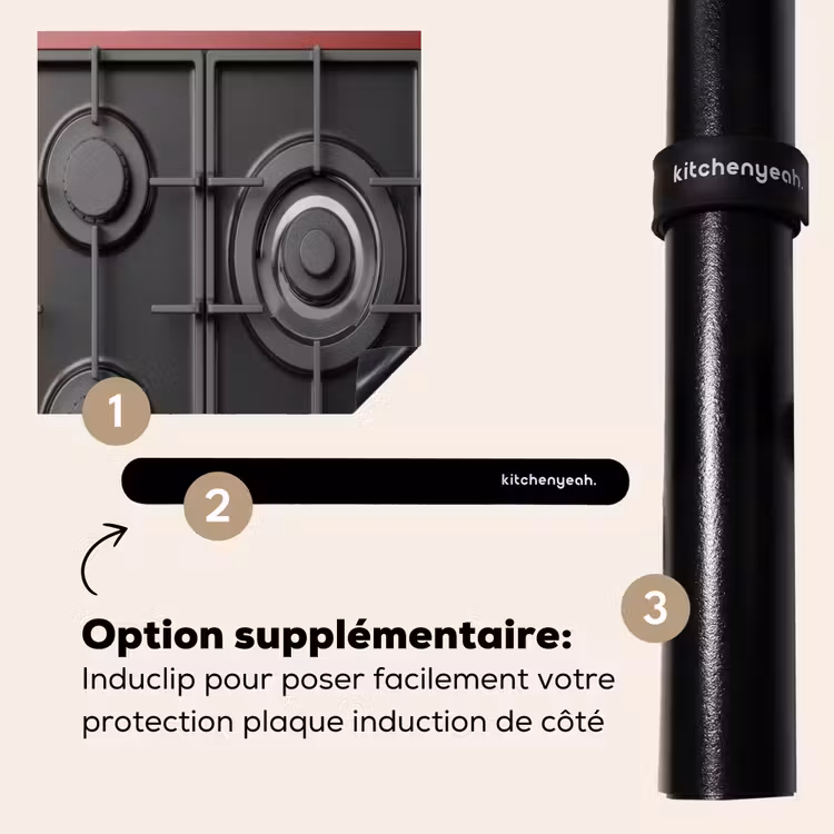 Protection plaque induction - Cuisinière - Brûleur à gaz - Rouge — 8