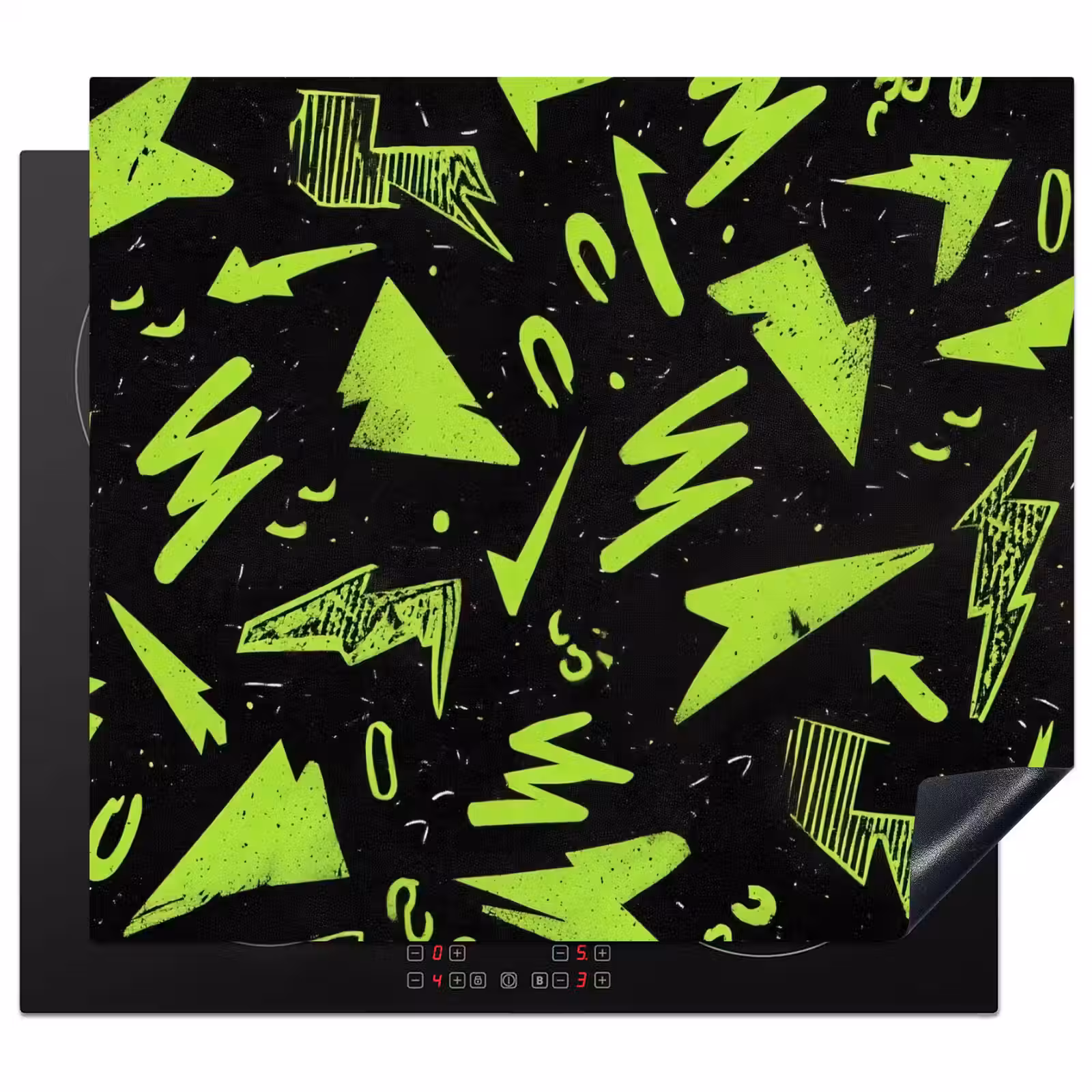 Protection plaque induction - Jeux - Formes - Flèches - Abstrait - Noir — 1