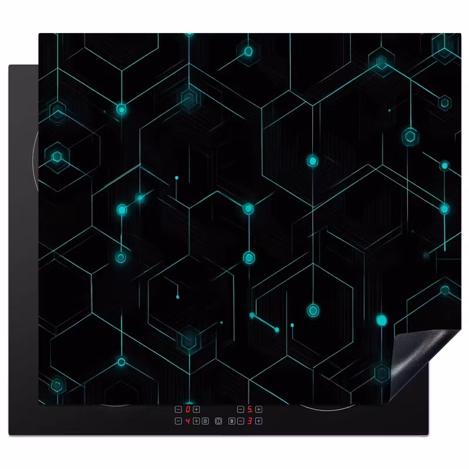 Protection plaque induction - Jeux - Réseau - Bleu - Points - Motif — 1