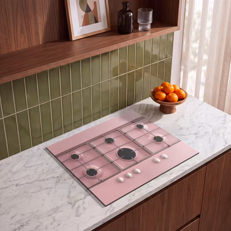 Protection plaque induction - Cuisinière à gaz - Moderne - Rose — 4