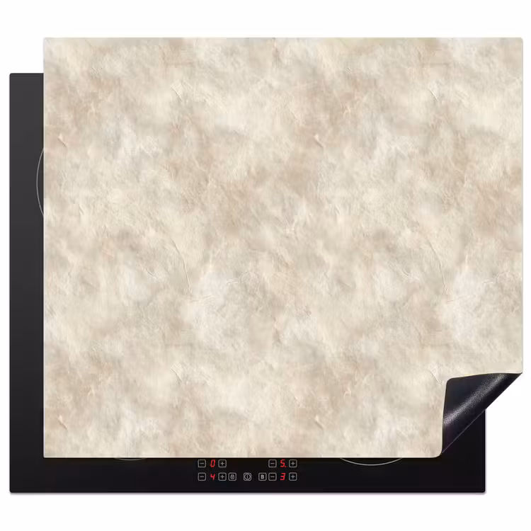 Protection plaque induction - Beige - Structure en relief - Pierre naturelle — 1