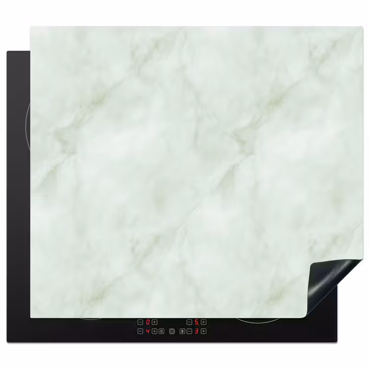 Protection plaque induction - Vert - Marbre - Veines coulantes — 1