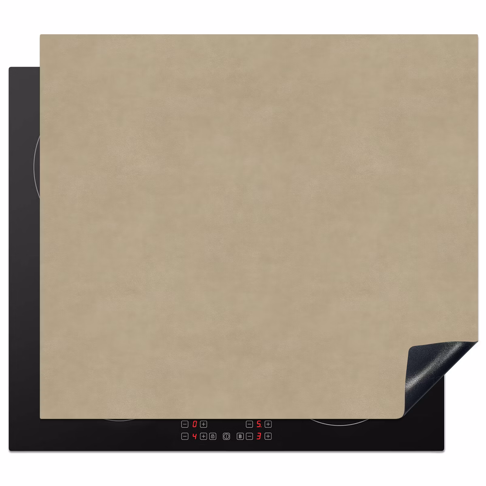 Protection plaque induction - Couleur sable - Texture granuleuse - Béton — 1