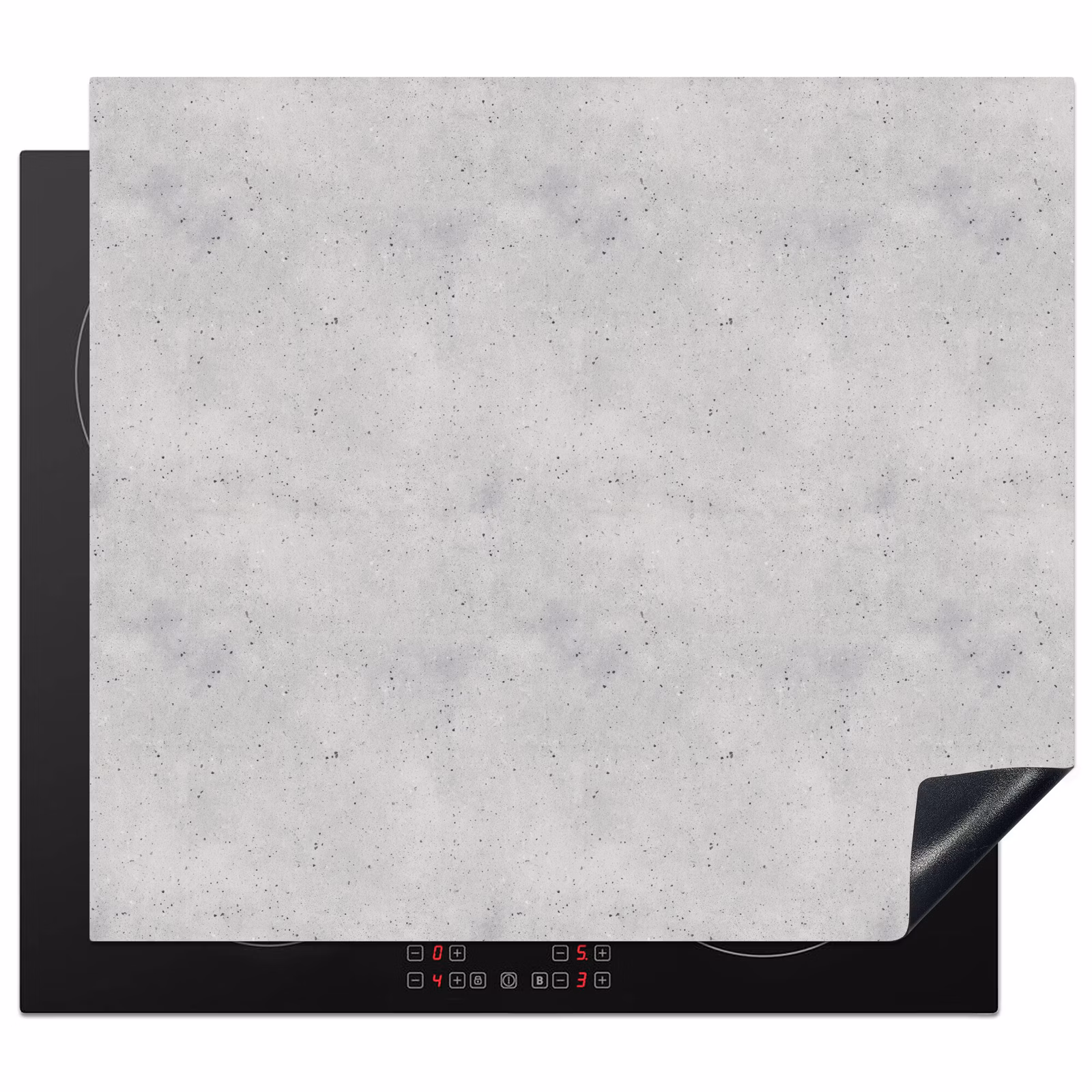 Protection plaque induction - Gris - Béton - Neutre — 1