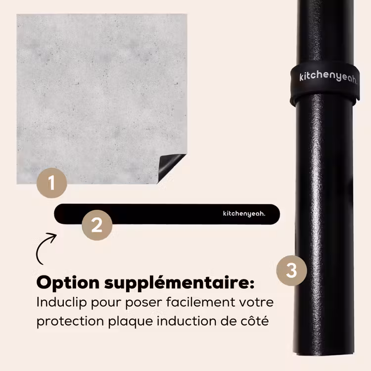Protection plaque induction - Gris - Béton - Neutre — 8