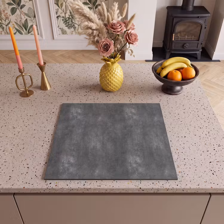 Protection plaque induction - Gris foncé - Brut - Béton — 3