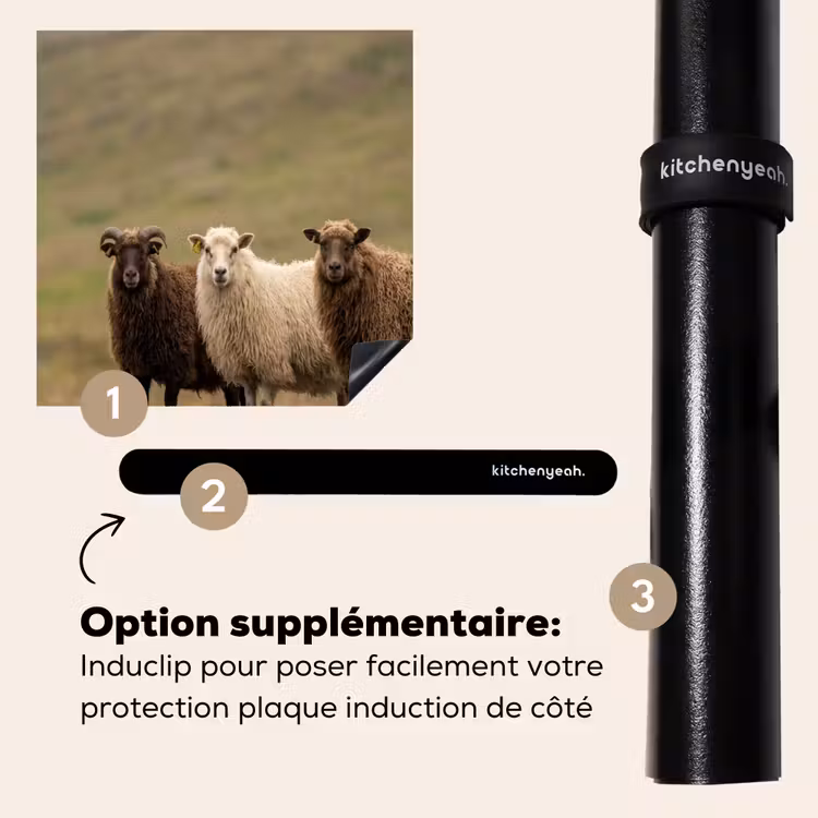 Protection plaque induction - Mouton - Marron - Blanc - Chemin de gravier — 8